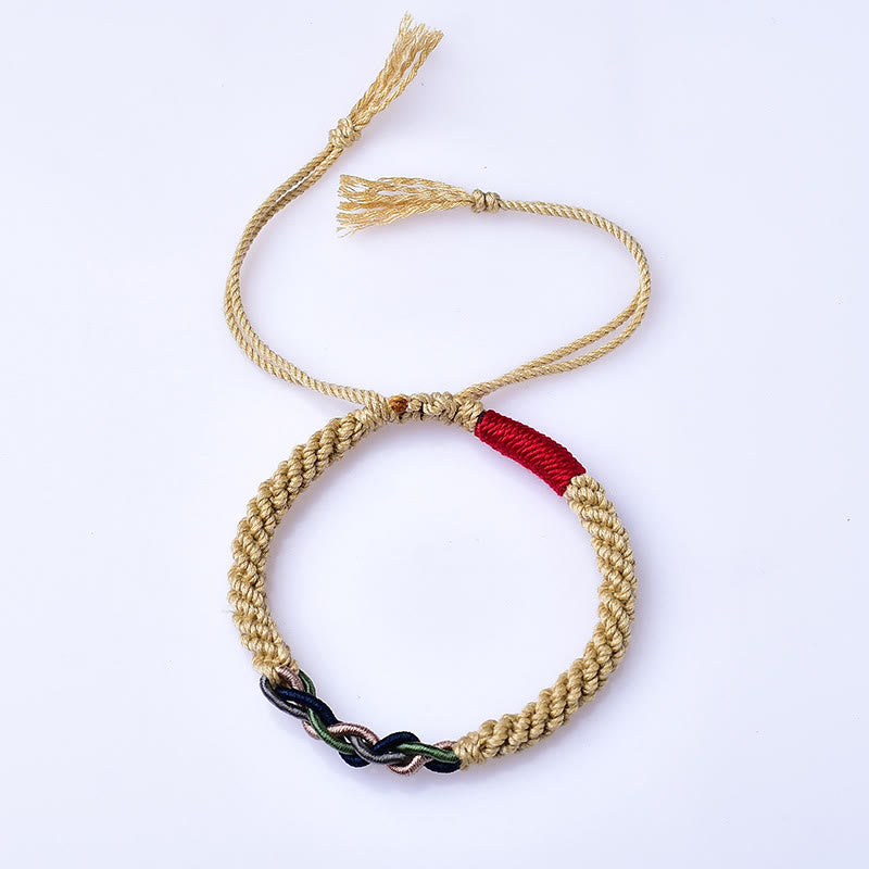 Adjustable Tibetan Cotton Rope Red String Luck Bracelet
