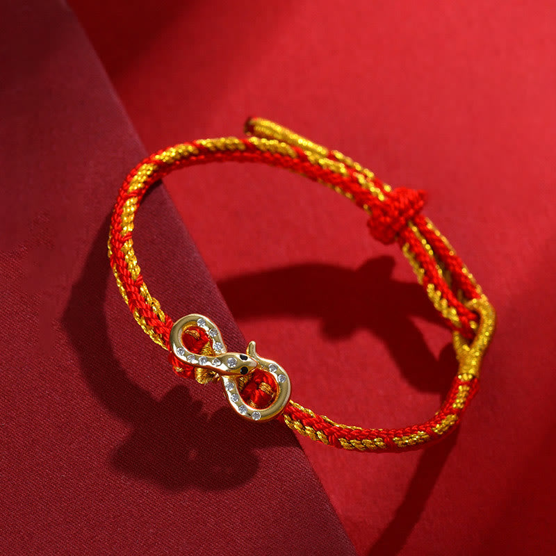Year of the Snake Red String Luck Braided Bracelet