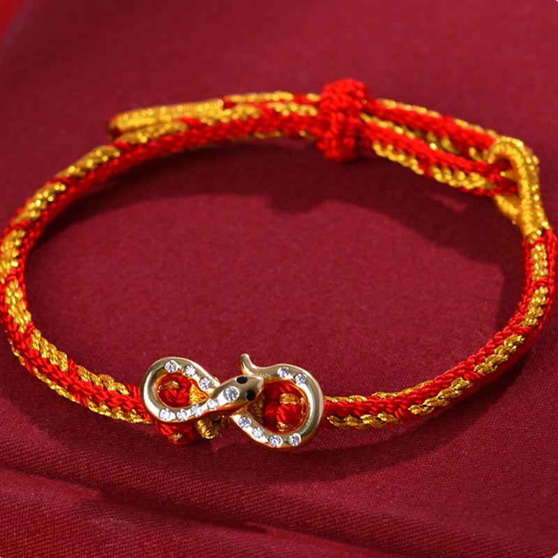 Year of the Snake Red String Luck Braided Bracelet