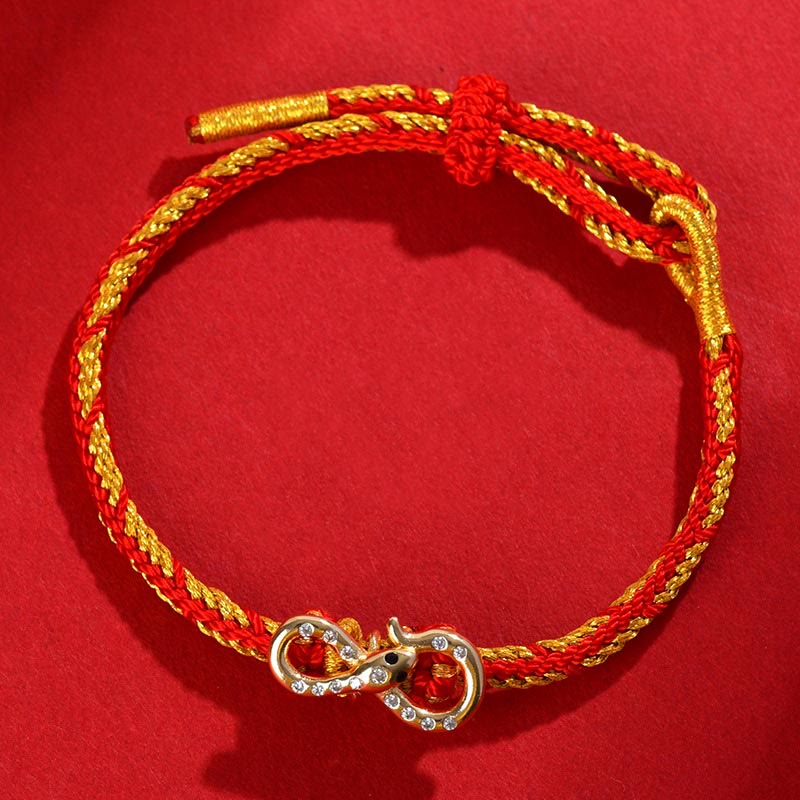 Year of the Snake Red String Luck Braided Bracelet