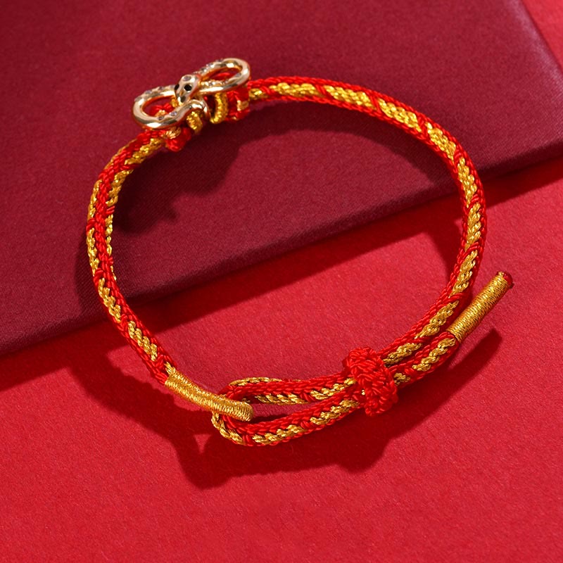 Year of the Snake Red String Luck Braided Bracelet