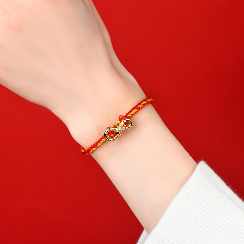 Year of the Snake Red String Luck Braided Bracelet