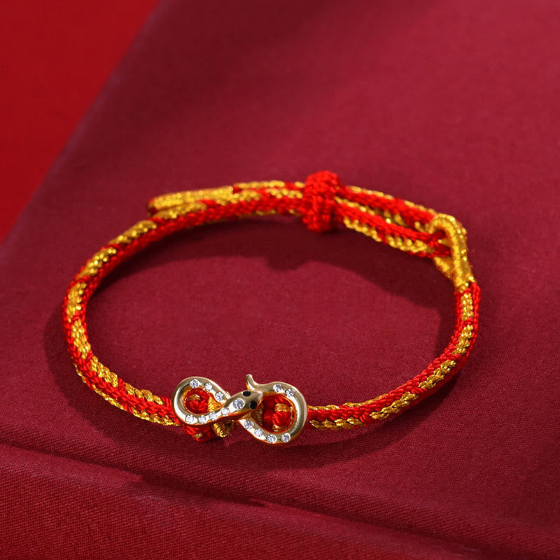 Year of the Snake Red String Luck Braided Bracelet