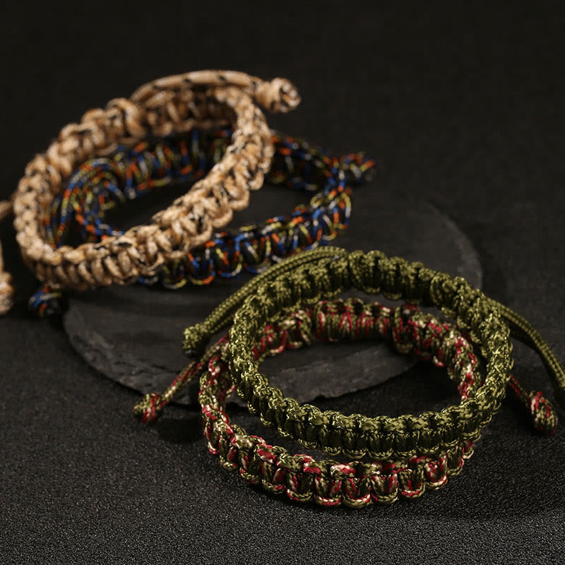 Handmade Colorful Rope Braided Buddha Bracelet