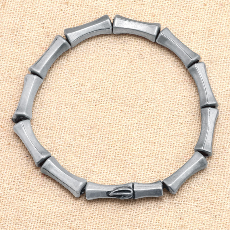 Bamboo Alloy Strength Bracelet Symbolizing Resilience