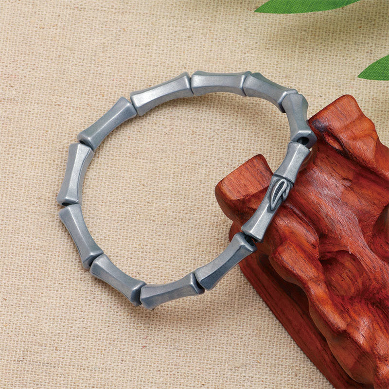 Bamboo Alloy Strength Bracelet Symbolizing Resilience