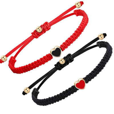 Love Heart Couple Red String Bracelets