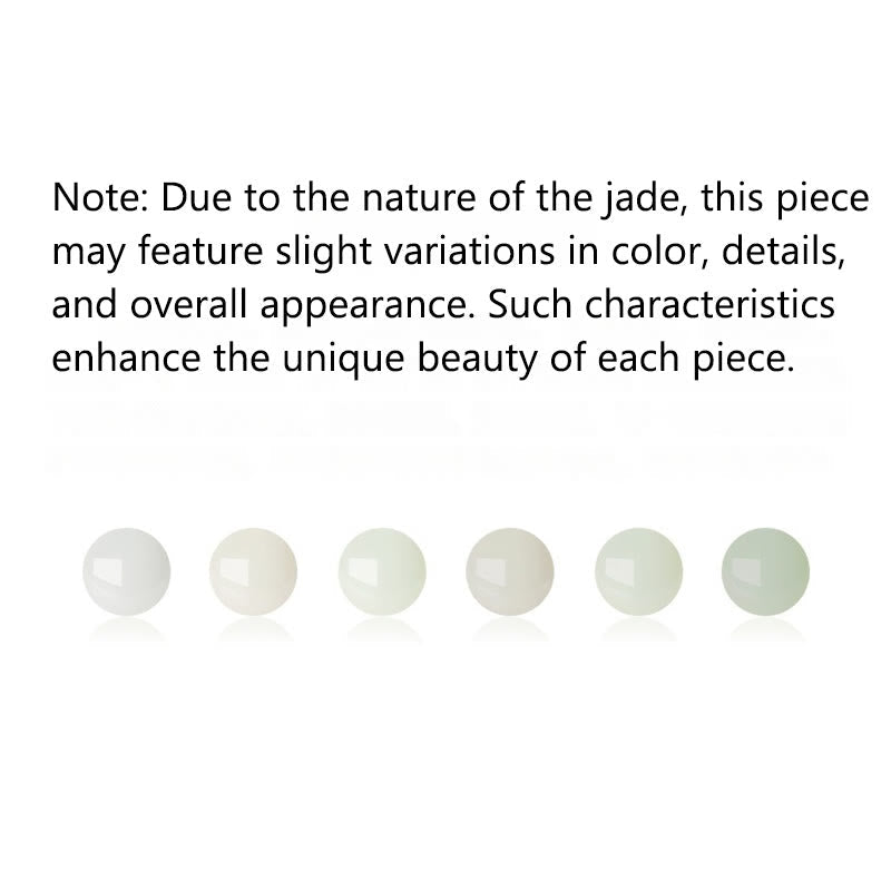 Hetian Jade Peach Blossom Luck Bracelet