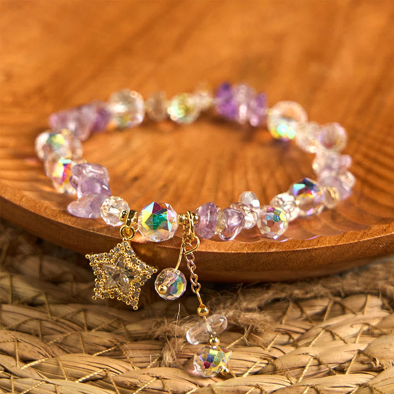 8mm Amethyst Crystal Positive Transformation Bracelet
