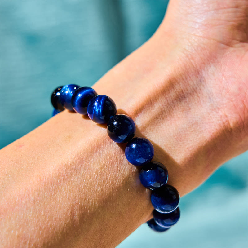Blue Tiger Eye Healing Protection Bracelet