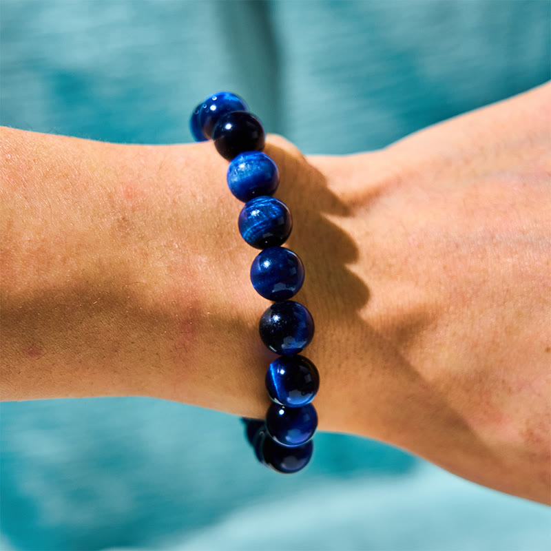 Blue Tiger Eye Healing Protection Bracelet