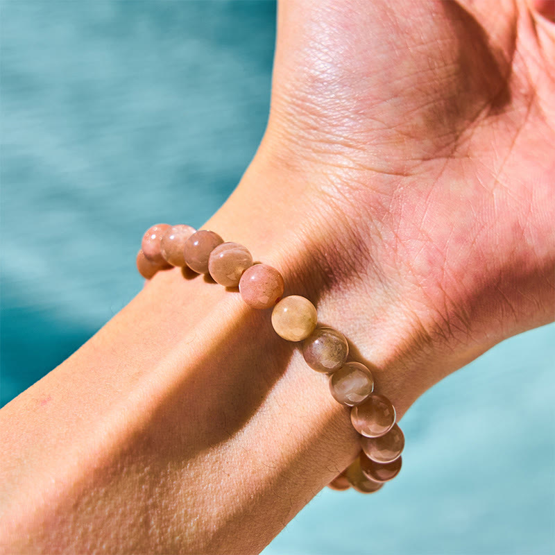 8mm Sun Stone Positive Spiritual Healing Bracelet