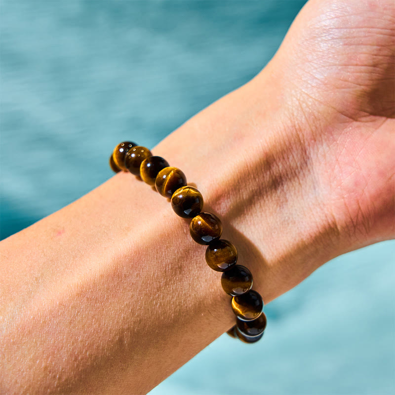 8mm Tiger Eye Strength and Courage Bracelet
