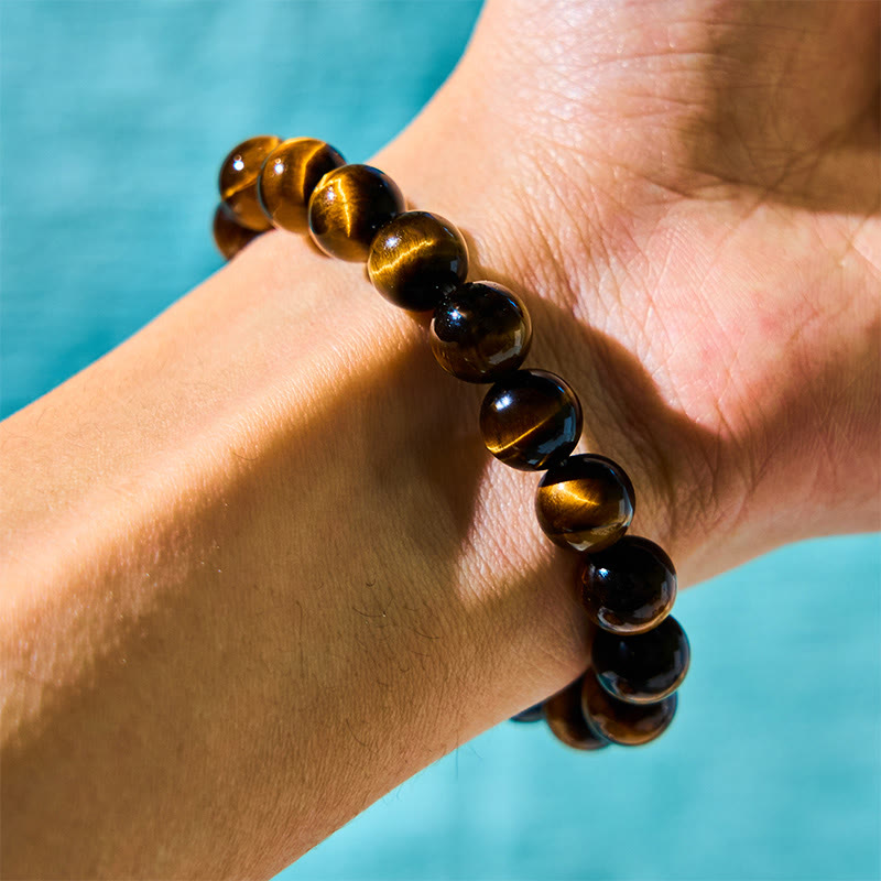 8mm Tiger Eye Strength and Courage Bracelet