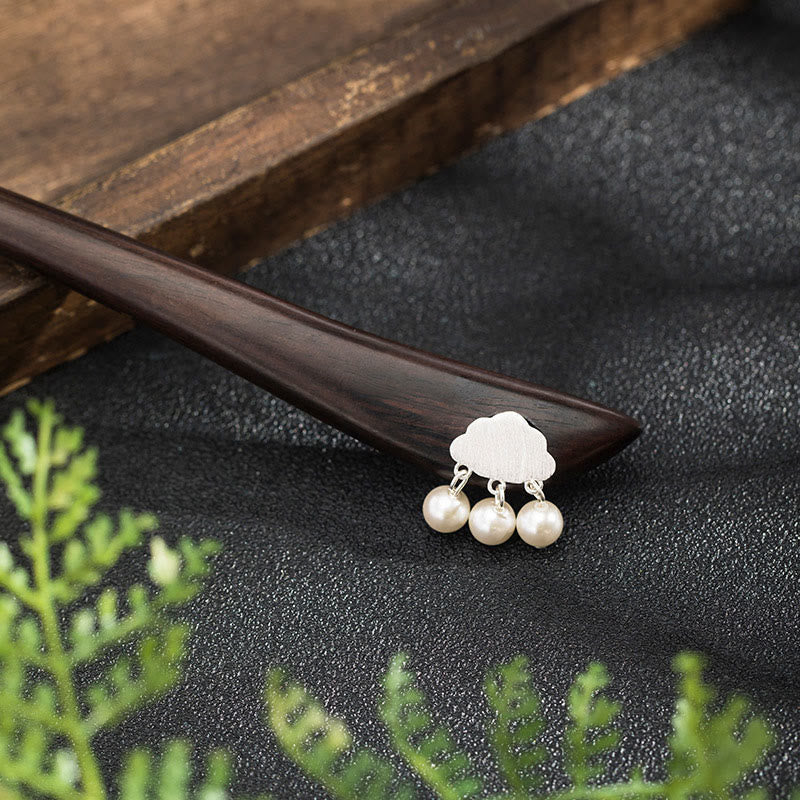 Ebony Cloud Hairpin in 925 Silver | Chinese Hairpins