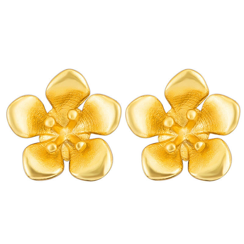 Sterling Silver Peach Blossom Balance Earrings