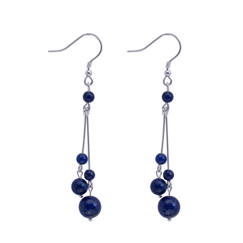 Lazurite Sterling Silver Serenity Drop Earrings