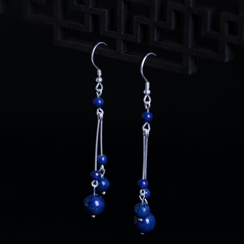 Lazurite Sterling Silver Serenity Drop Earrings