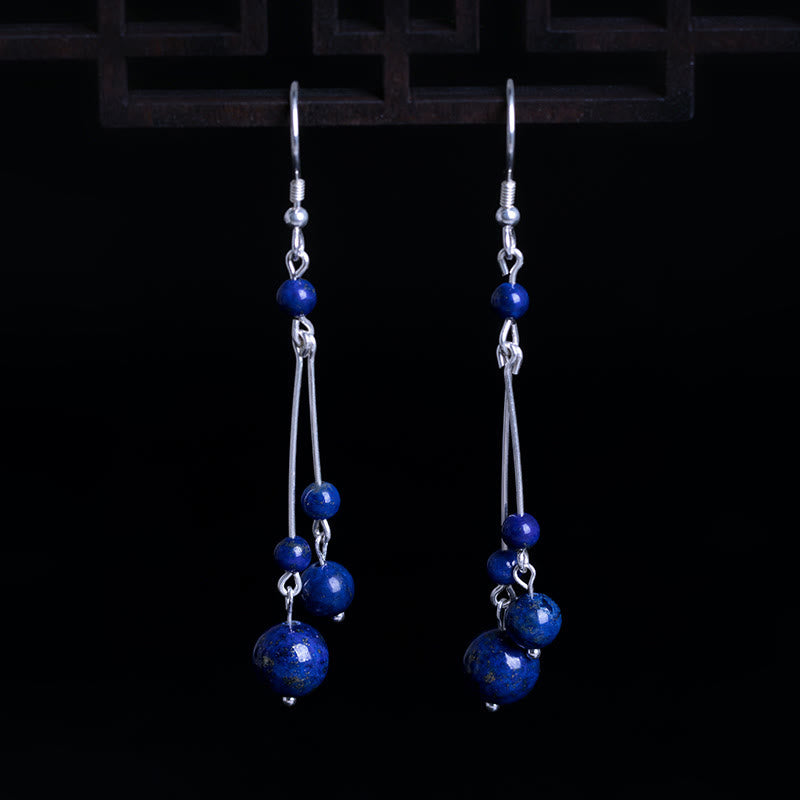 Lazurite Sterling Silver Serenity Drop Earrings