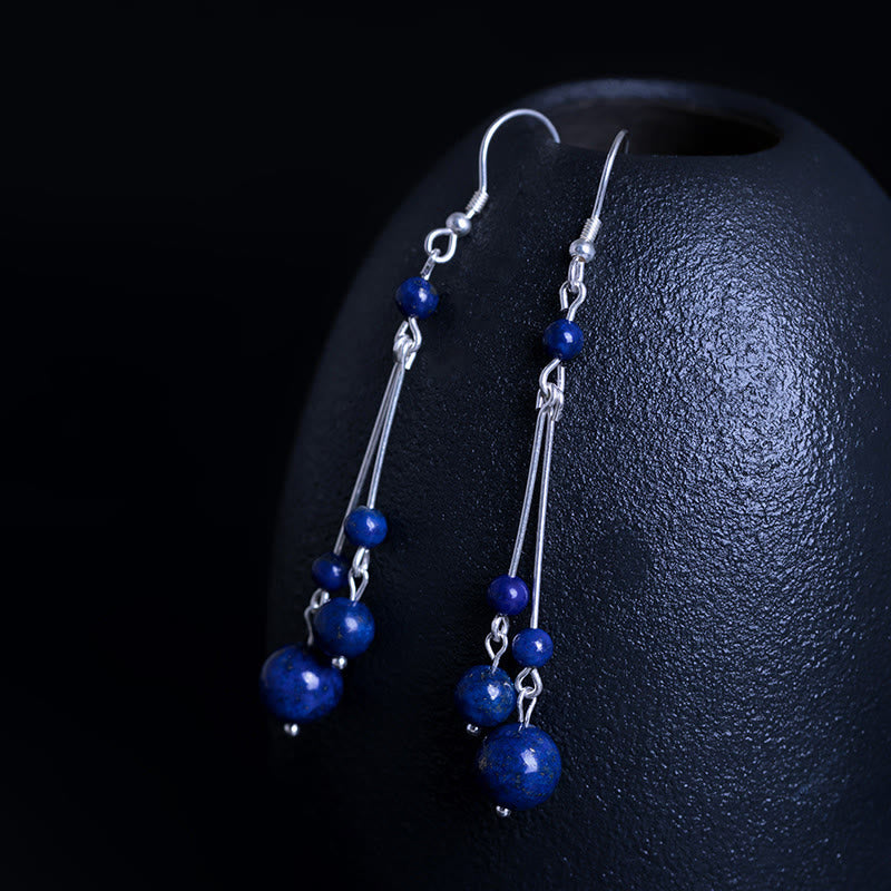 Lazurite Sterling Silver Serenity Drop Earrings