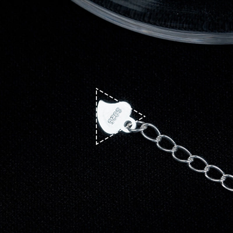 925 Sterling Silver Pearl Protection Anklet