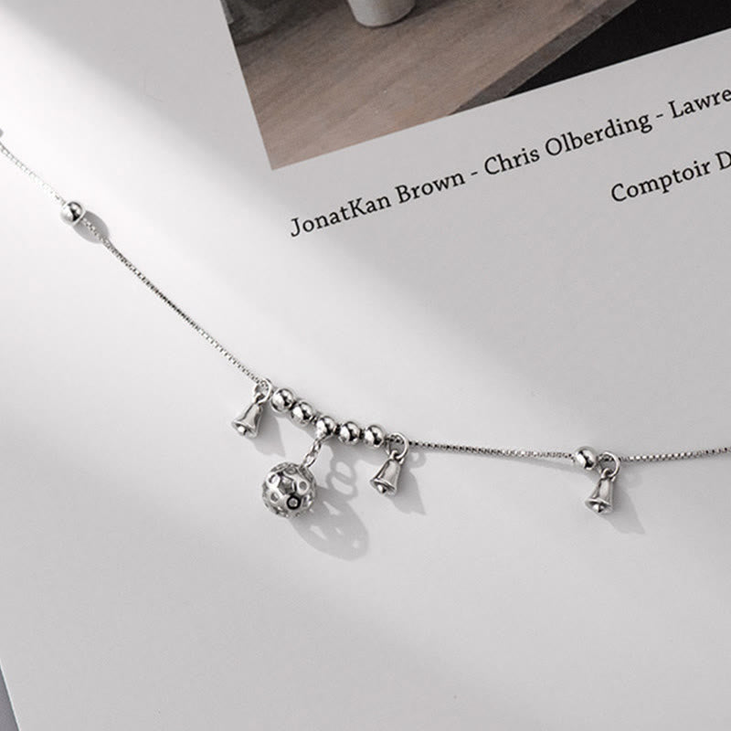 925 Sterling Silver Protection Bell Anklet