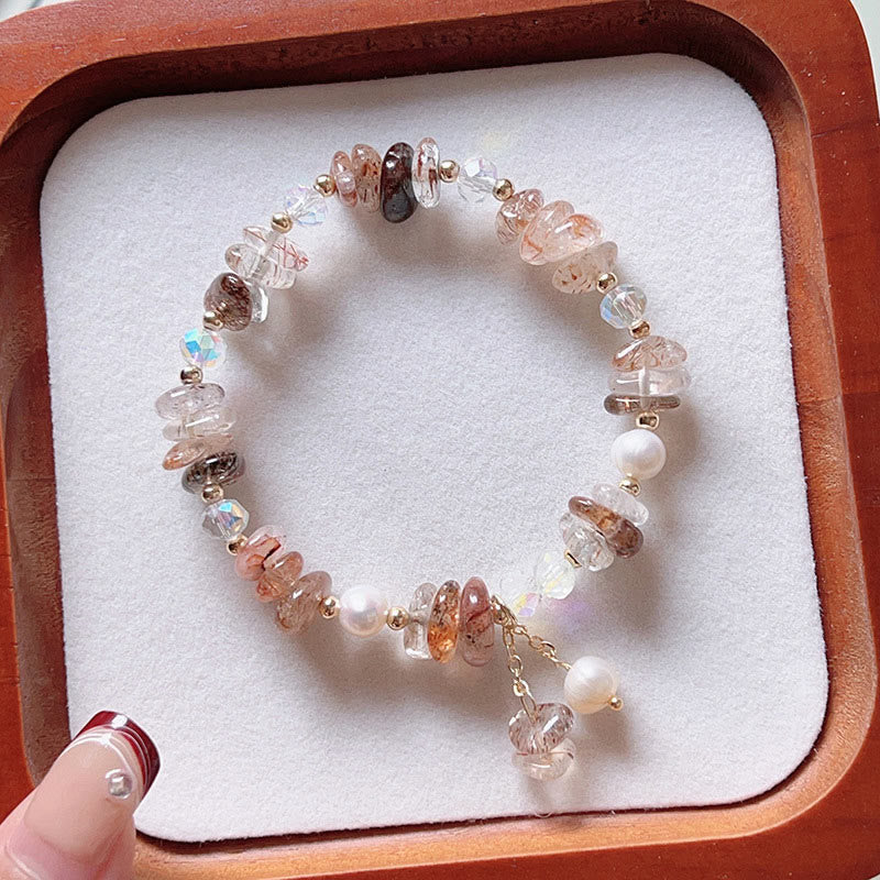 Super Seven Crystal Spiritual Healing Bracelet for Women 13-16cm