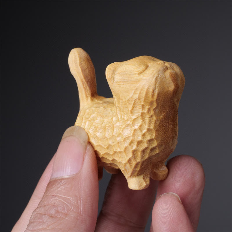 Green Sandalwood Cat 9.5cm Zen Decor for Protection & Calm