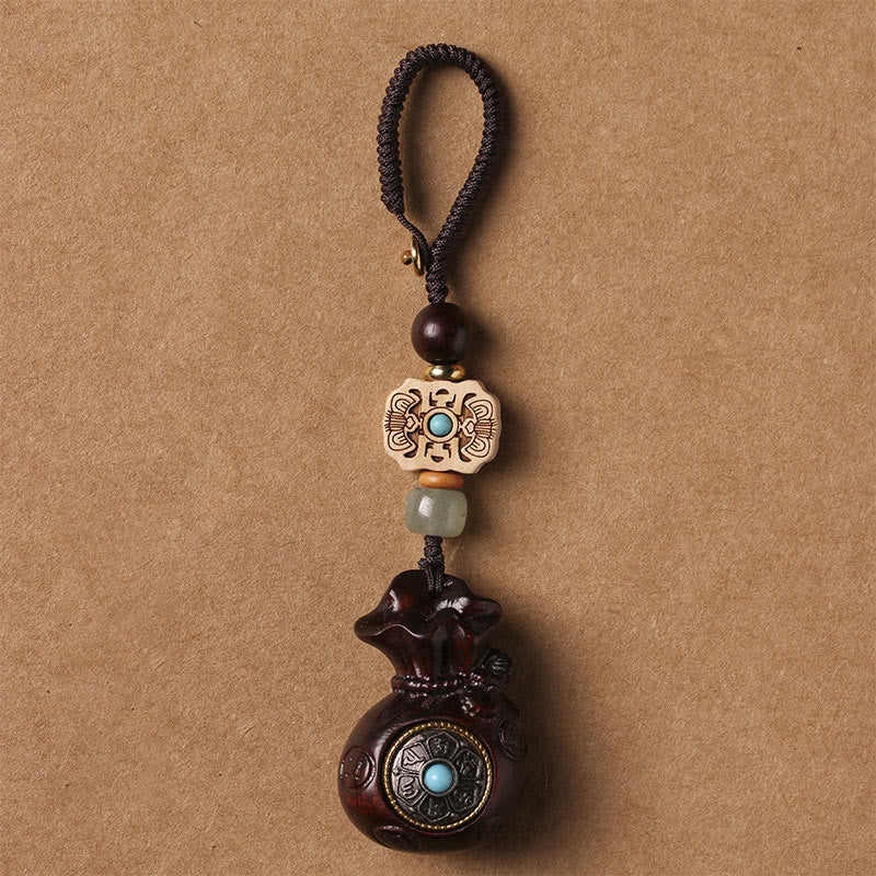 Sandalwood Om Mani Padme Hum Key Chain & Phone Hanging
