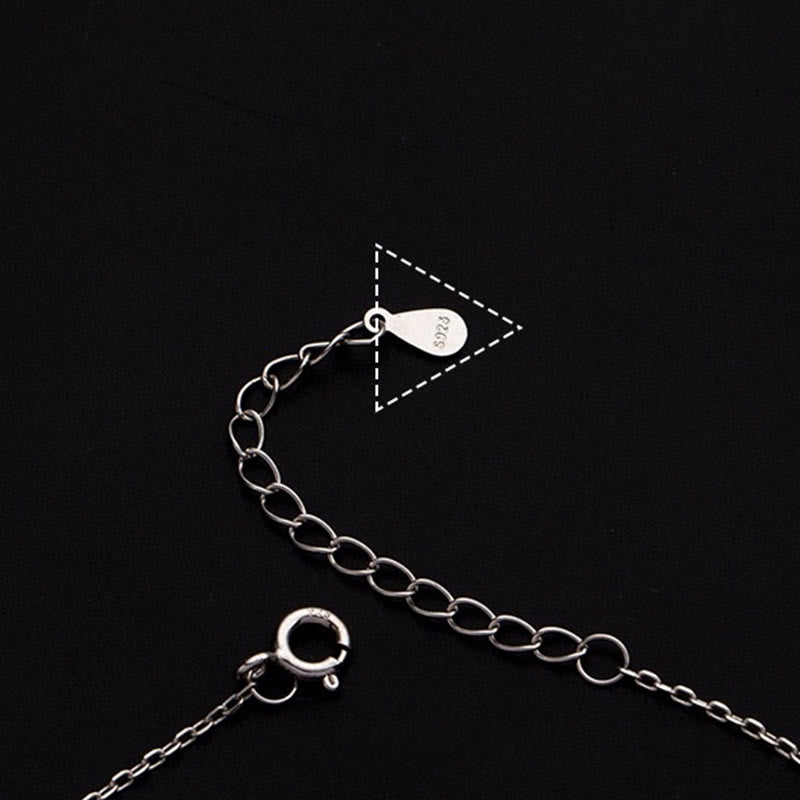 925 Sterling Silver Small Beads Protection Anklet