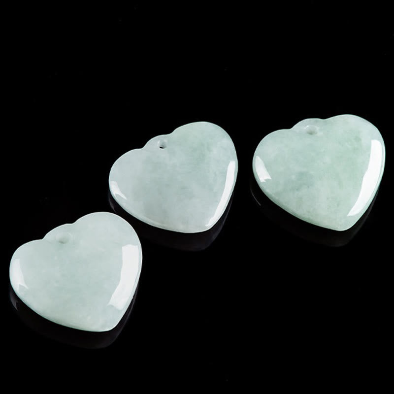Jade Heart Prosperity Necklace Pendant for Abundance