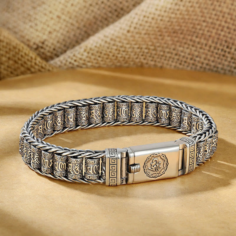 18cm Premium Om Mani Padme Hum Copper Bracelet