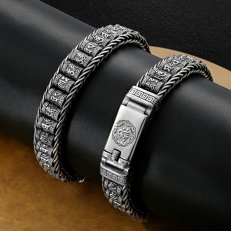 18cm Premium Om Mani Padme Hum Copper Bracelet