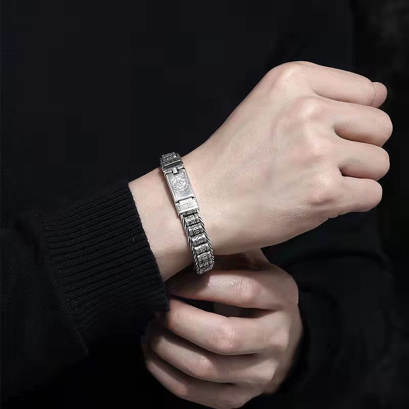 18cm Premium Om Mani Padme Hum Copper Bracelet