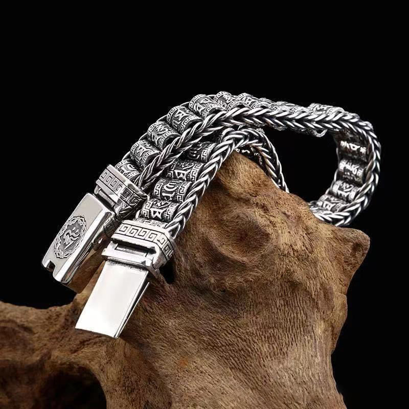 18cm Premium Om Mani Padme Hum Copper Bracelet