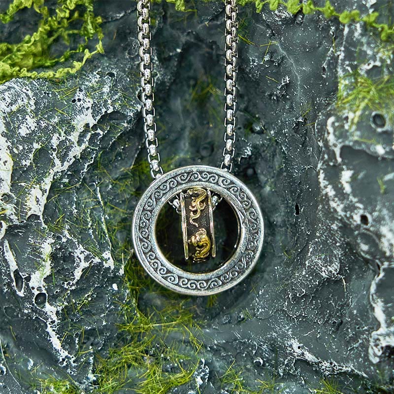 Copper Pixiu Necklace with Peace Buckle | Wealth & Luck