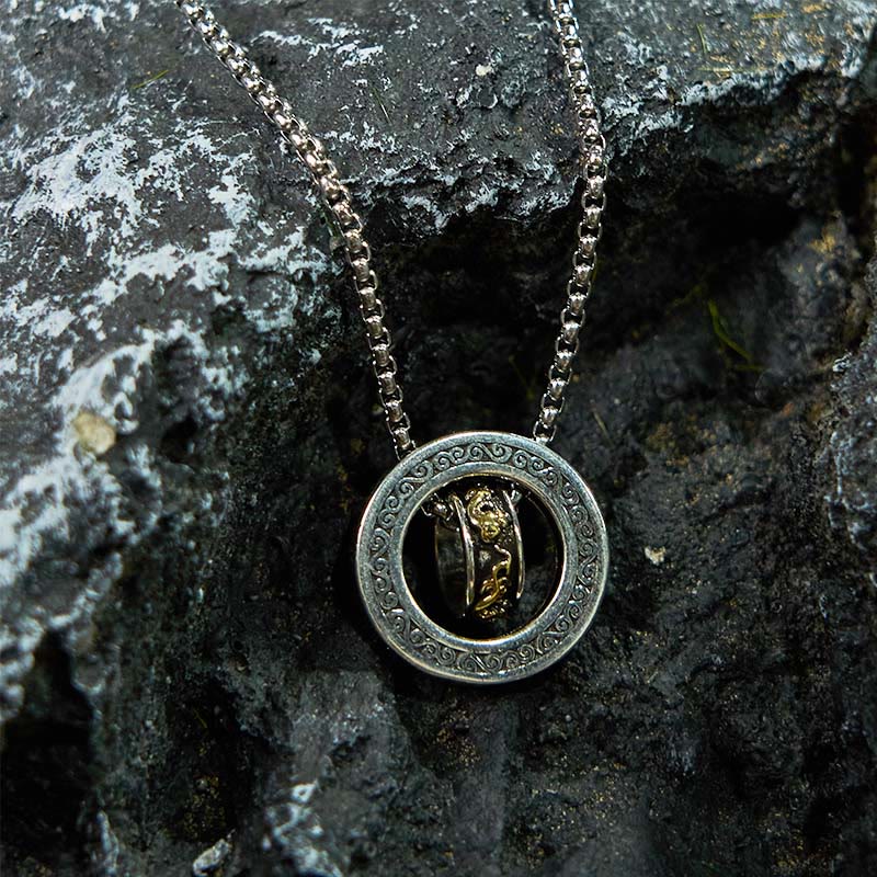 Copper Pixiu Necklace with Peace Buckle | Wealth & Luck