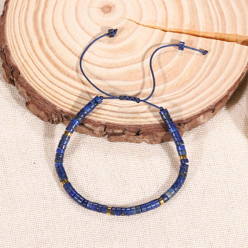 Adjustable 4mm Lazurite Positive Balance Spiritual Bracelet