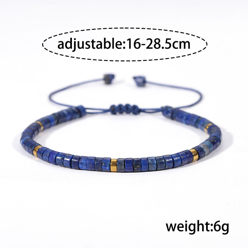 Adjustable 4mm Lazurite Positive Balance Spiritual Bracelet