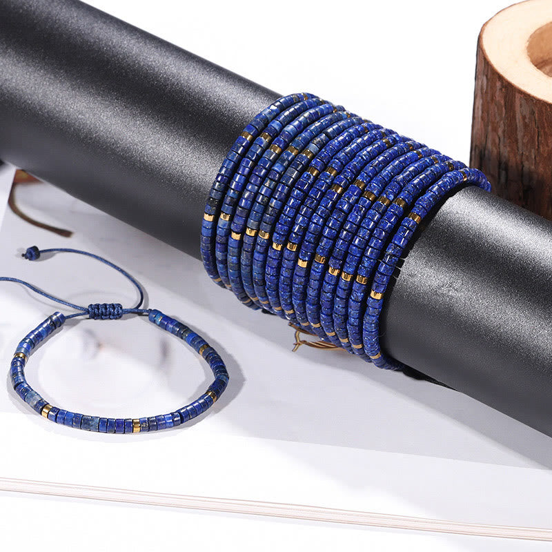 Adjustable 4mm Lazurite Positive Balance Spiritual Bracelet