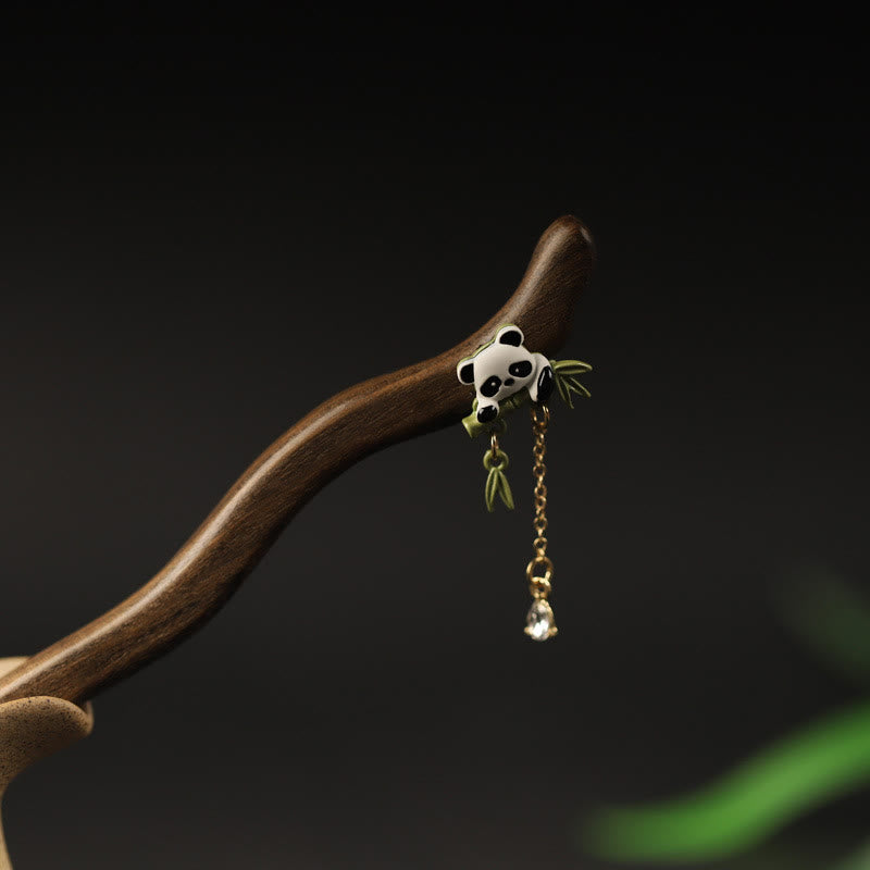Ebony Hairpin with Bamboo Tassel for Courage | Chinese Hairpins