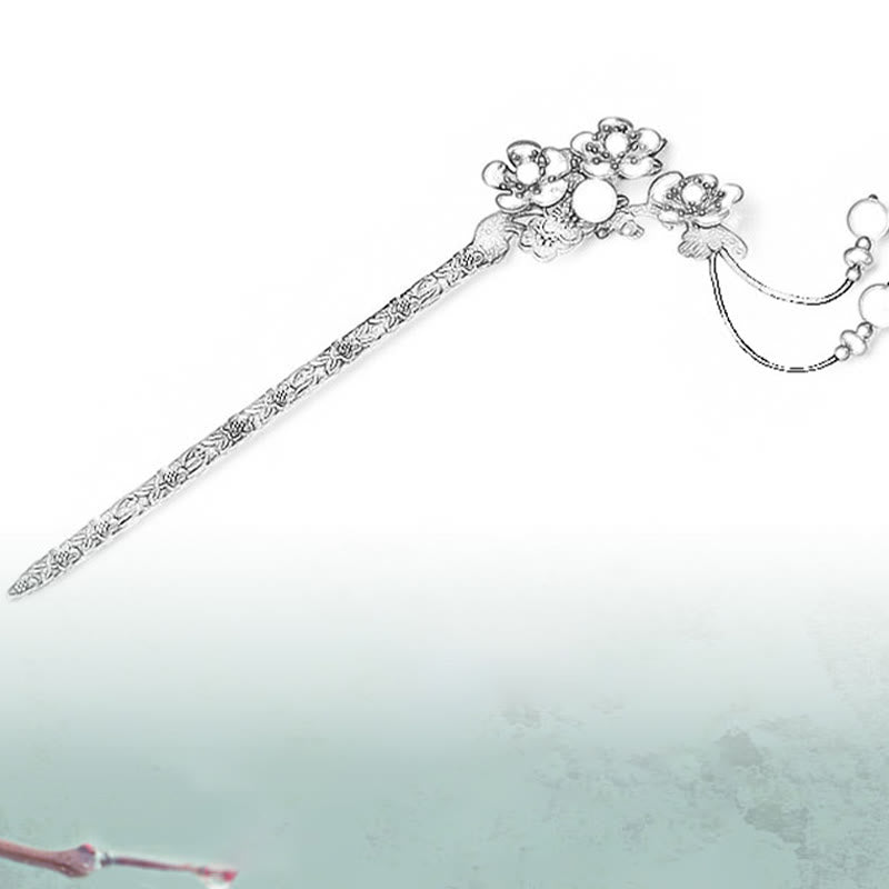 Green Aventurine and Red Agate Soothing Hairpin 16cm