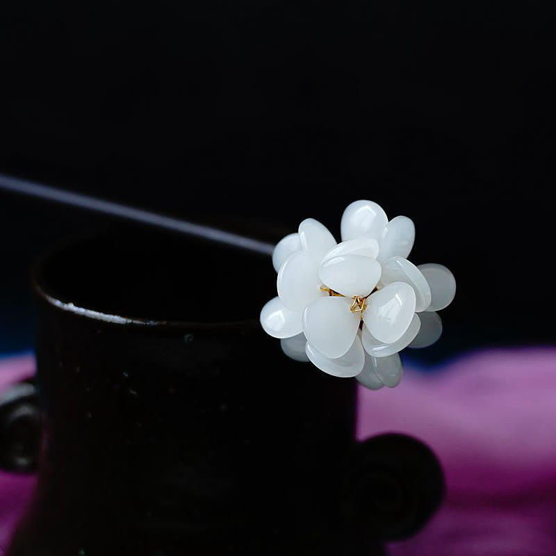 Grain Wood Liuli Hydrangea Flower Chinese Hairpin Symbolism