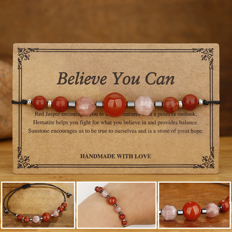 Carnelian Red Jasper Positive Energy Bracelet