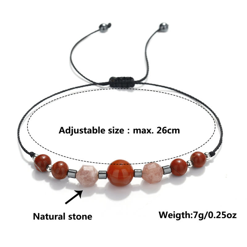 Carnelian Red Jasper Positive Energy Bracelet