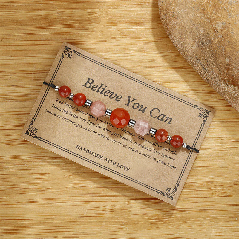 Carnelian Red Jasper Positive Energy Bracelet