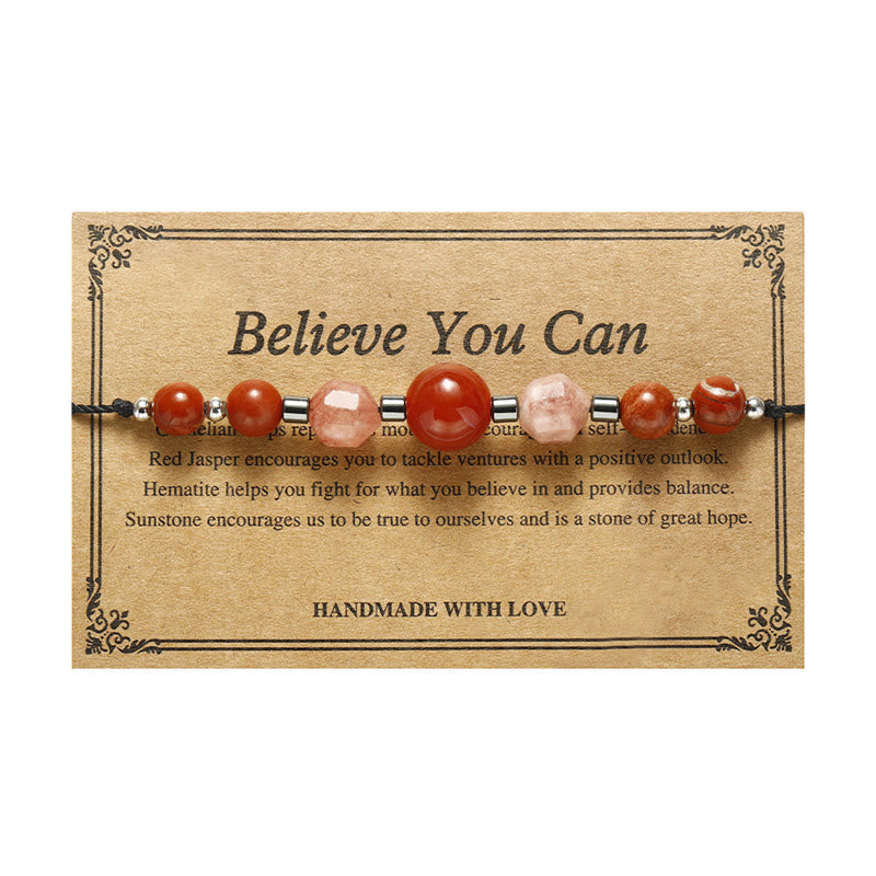 Carnelian Red Jasper Positive Energy Bracelet