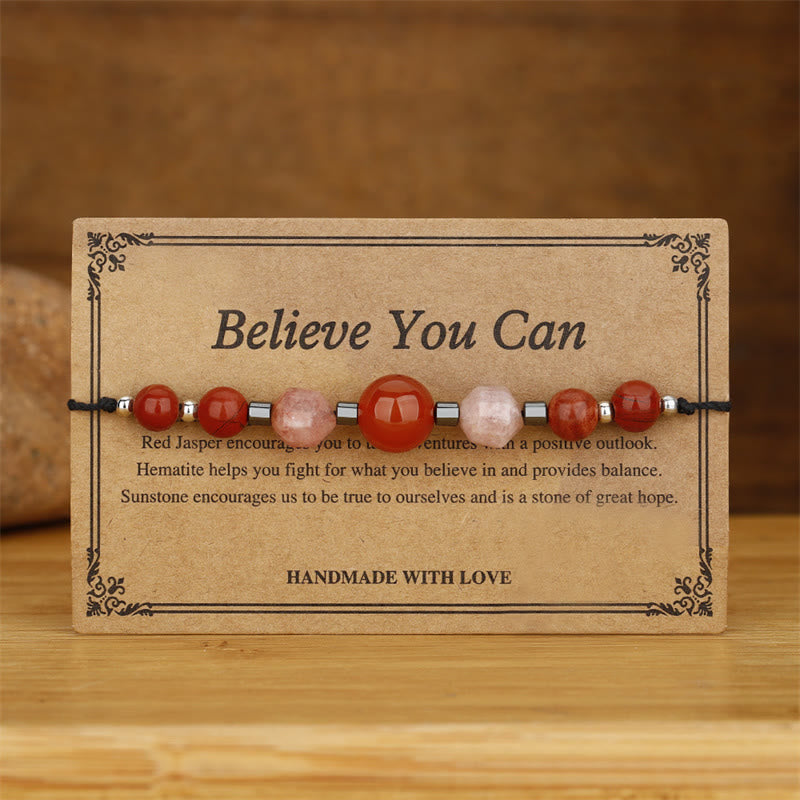 Carnelian Red Jasper Positive Energy Bracelet