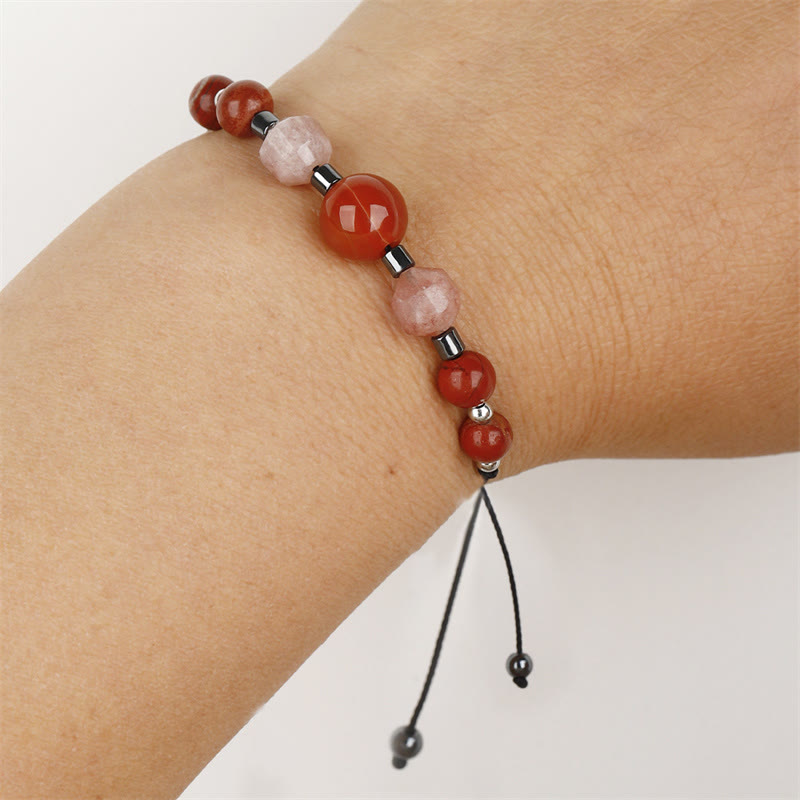 Carnelian Red Jasper Positive Energy Bracelet