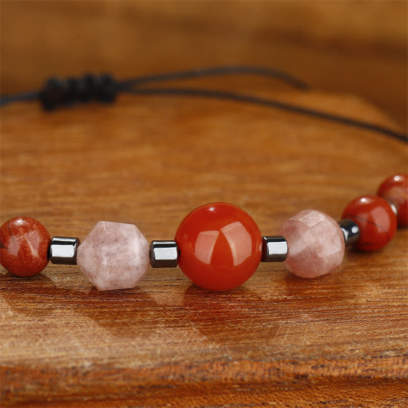 Carnelian Red Jasper Positive Energy Bracelet